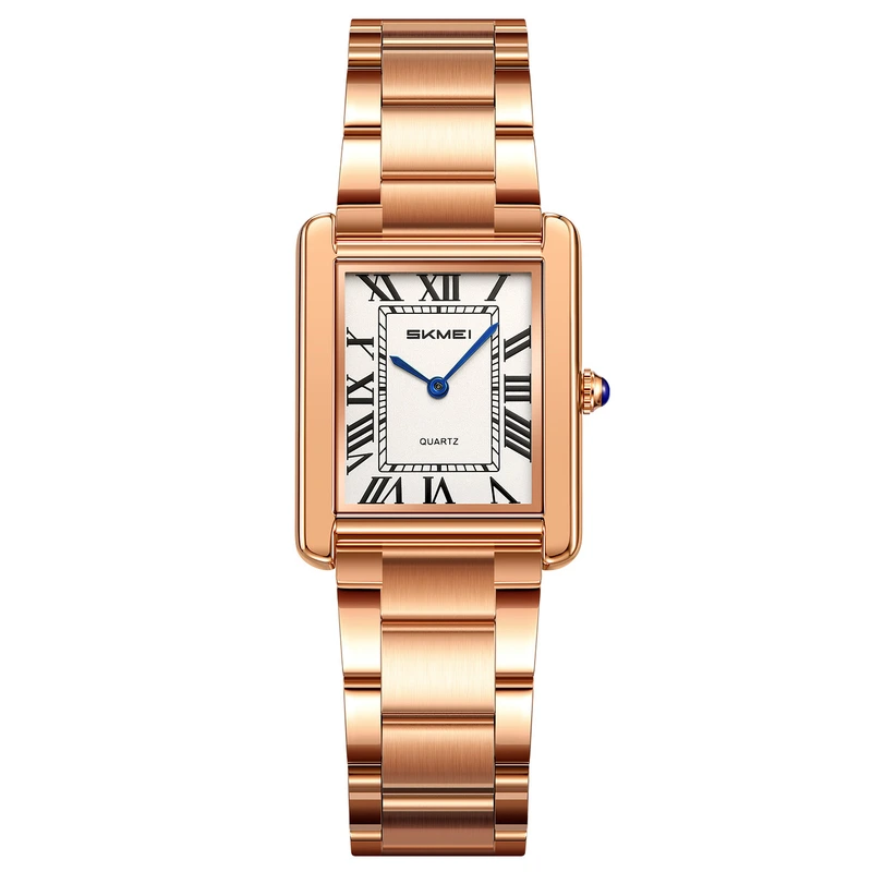 Жіночий годинник Skmei 2735SRG Rose Gold - Steel з мінеральним склом та металевим браслетом — Skmei