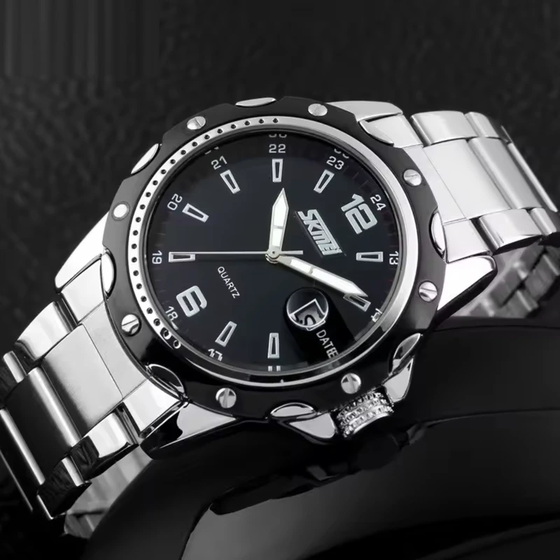 Чоловічий спортивний годинник Skmei Robby Steel 0992S