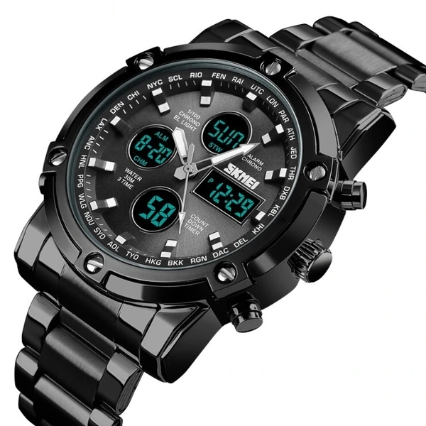 Чоловічий спортивний тактичний годинник Skmei Molot Limited AllBlack — Skmei