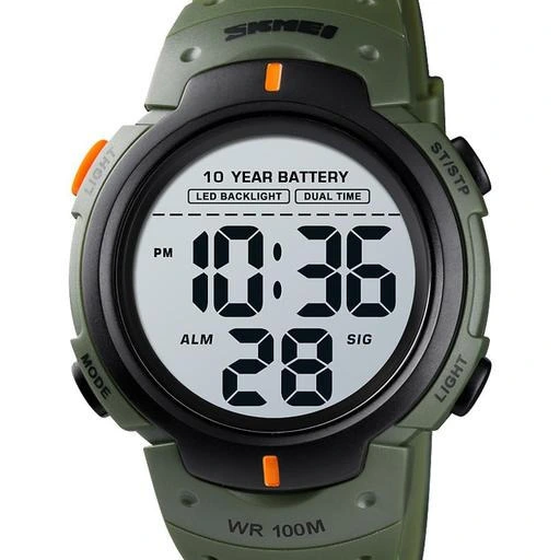Чоловічий спортивний тактичний годинник Skmei Neon 10 Bar — Skmei