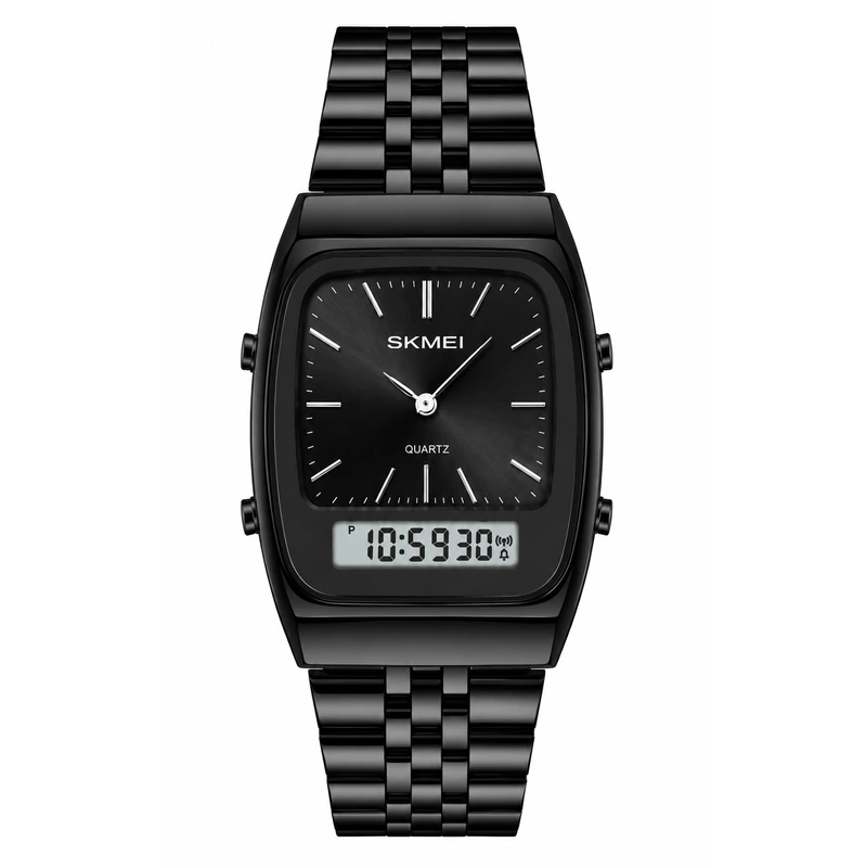 Наручний годинник Skmei 2585BK Black у чорному кольорі з надійним механізмом та сучасним дизайном — Skmei