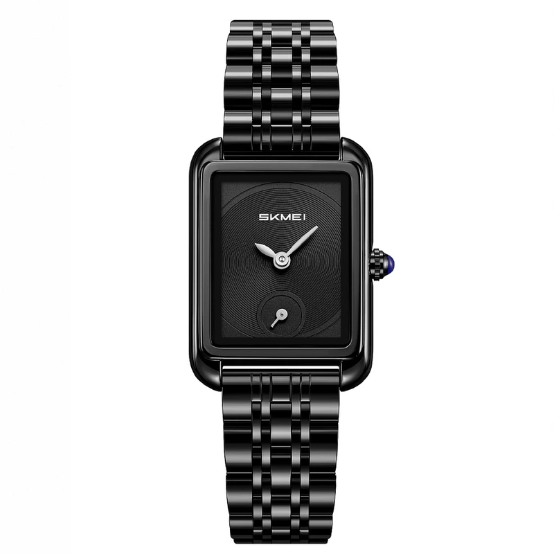 Жіночий годинник Skmei 2670BKBK Black-Black з металевим браслетом та мінеральним склом