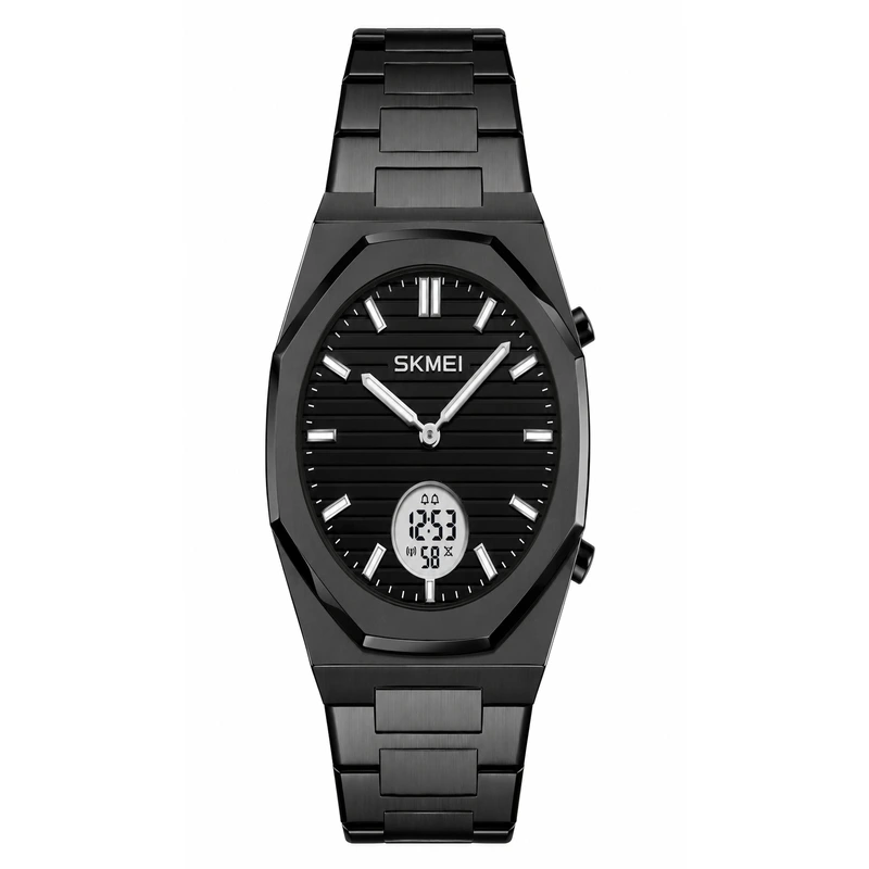 Наручний годинник Skmei 2703BKWT Black-White з цифровим дисплеєм та підсвічуванням — Skmei