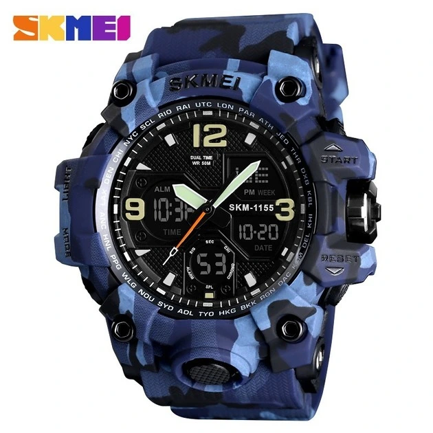 Годинник наручний Skmei 1155BCMBU Blue Camo — Skmei