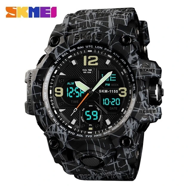 Годинник наручний Skmei 1155BGYBK Gray Black — Skmei