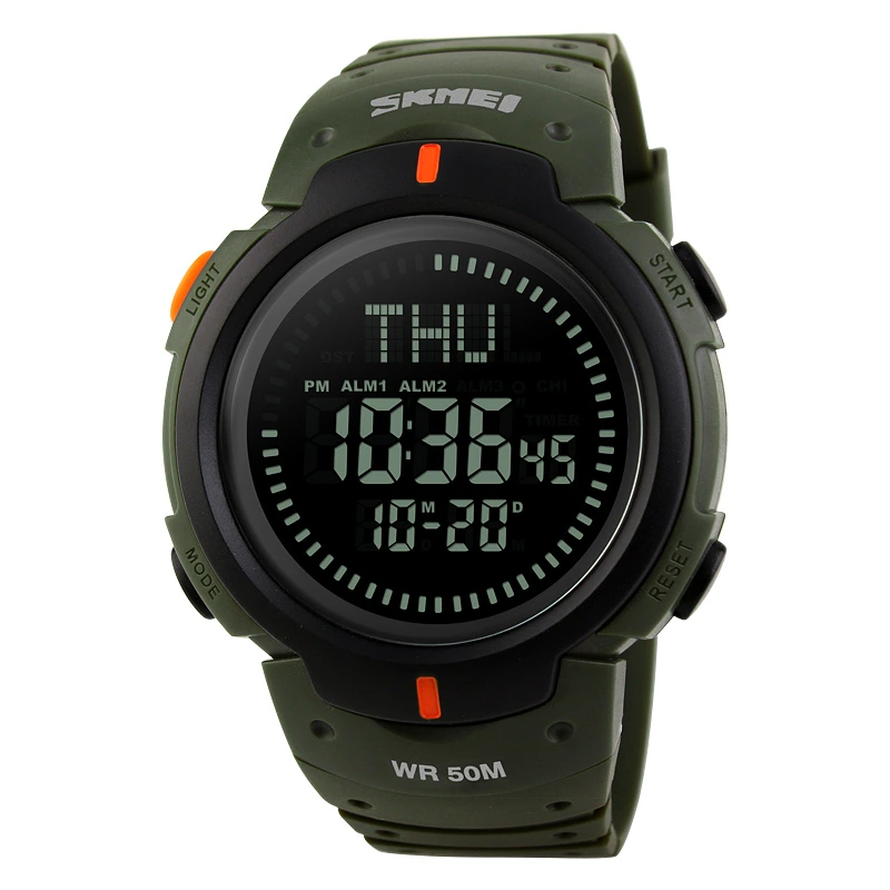 Skmei 1231AG Military Smart Watch + Compass — Skmei