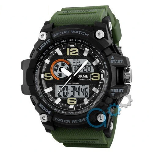 Skmei 1283 Black-Military Wristband.