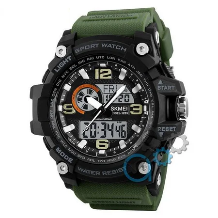Skmei 1283 Black-Military Wristband.