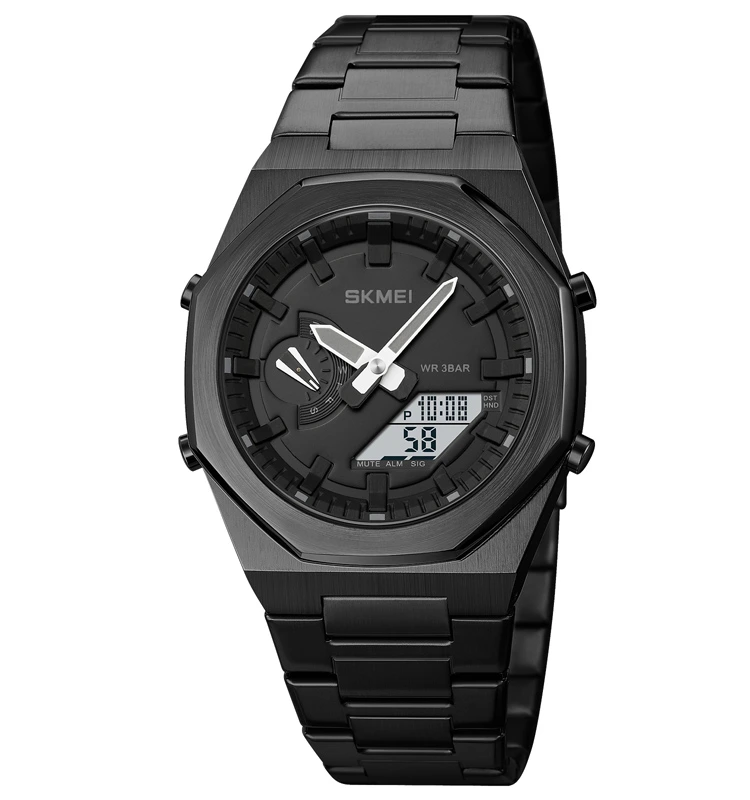 Skmei 1816BKBKWT Black-Black-White