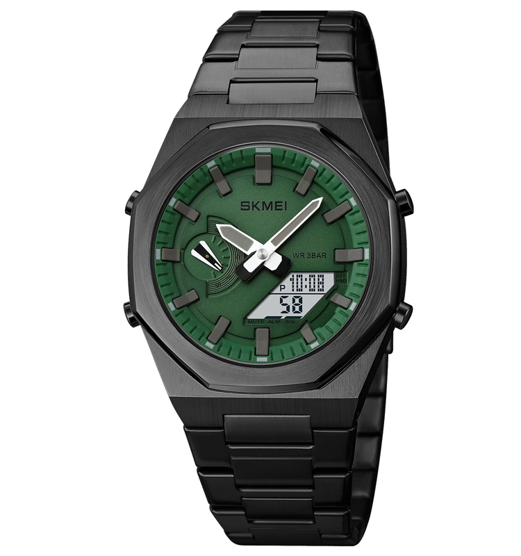 Skmei 1816BKGNWT Black-Green-White