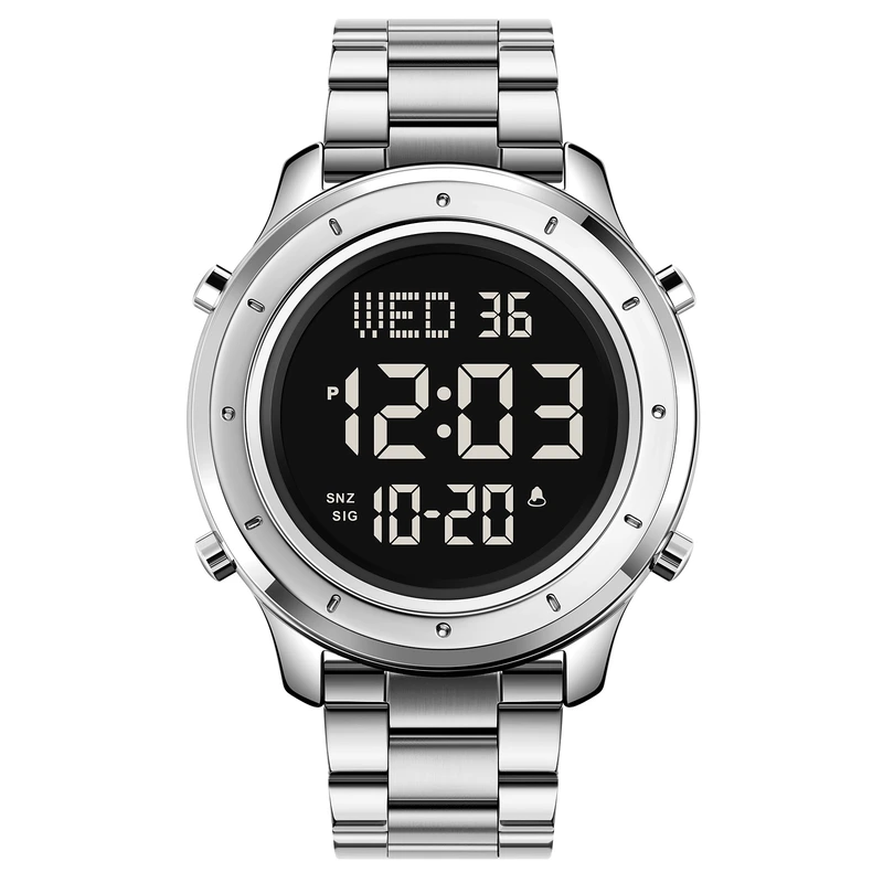 Skmei 1864SGSIBK Silver-Black Steel