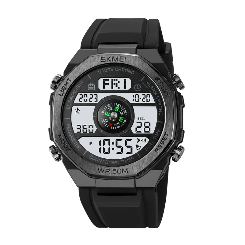 Skmei 2209BKWT Black-White STOPPED