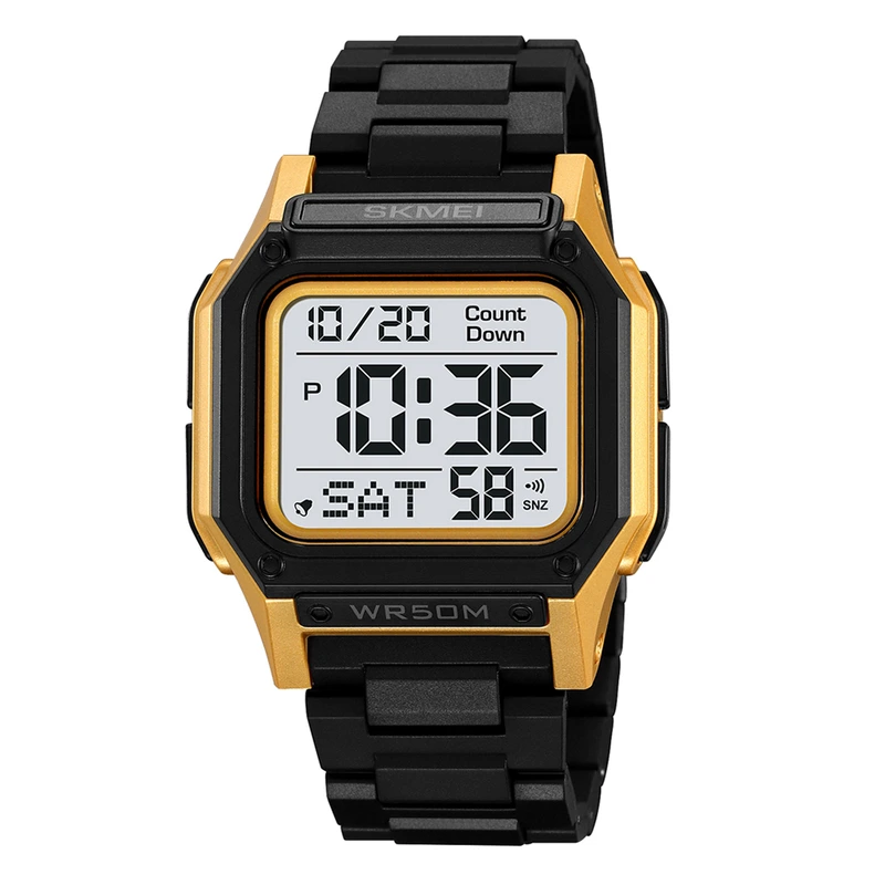Skmei 2264BKGDWT Black-Gold-White — Skmei