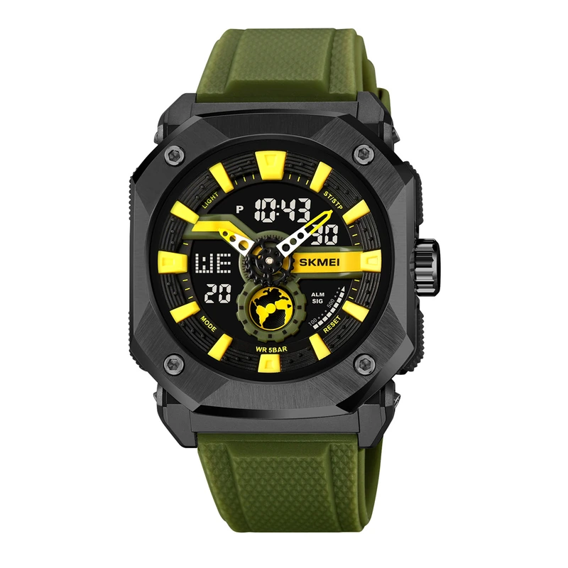 Чоловічий годинник Skmei 2272BKAG Black-Army Green