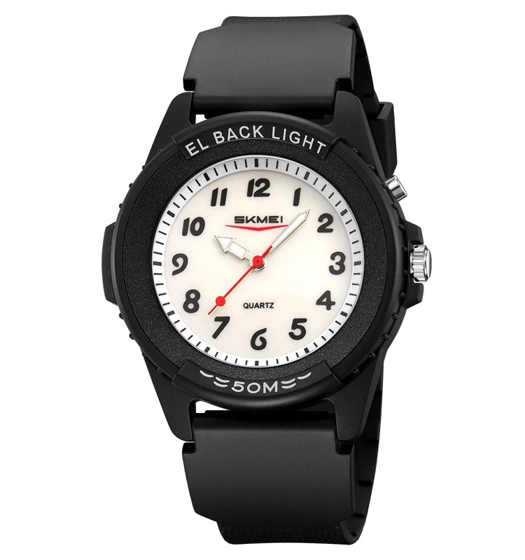 Skmei 2433BKWT-AC Black-White Namber