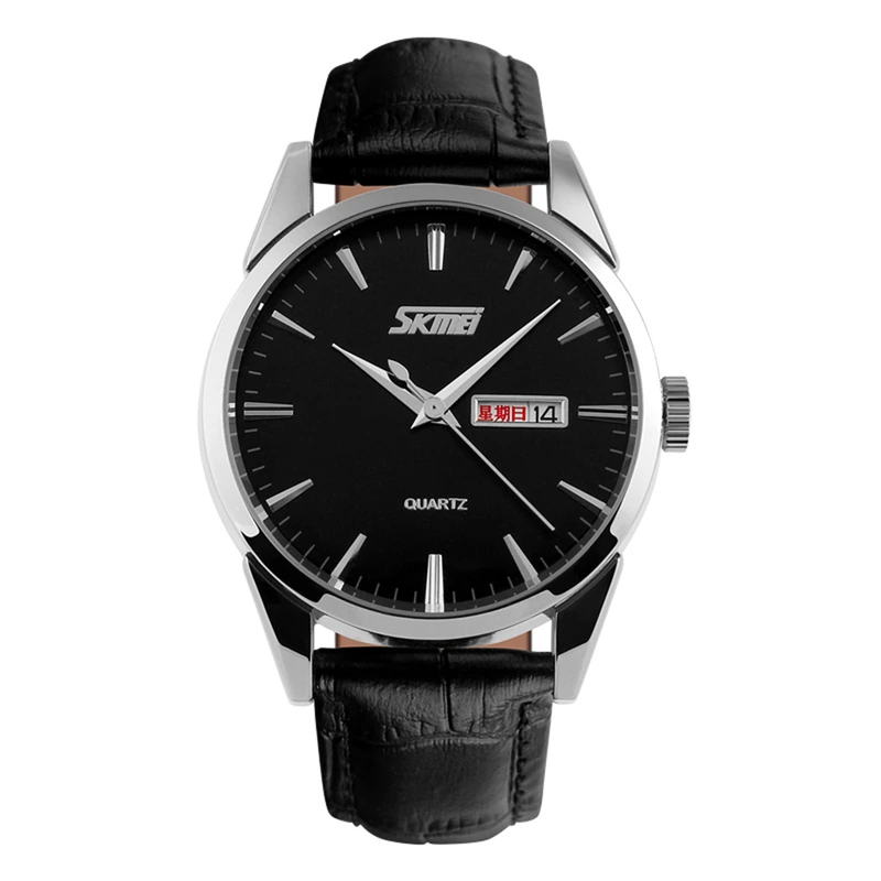 Skmei 9073SIBK-B Silver-Black men — Skmei