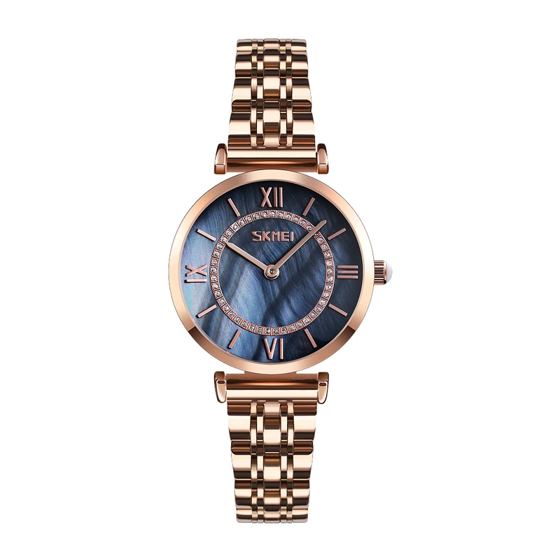 Skmei 9198RGBKH-S Rose Gold-Black Lady
