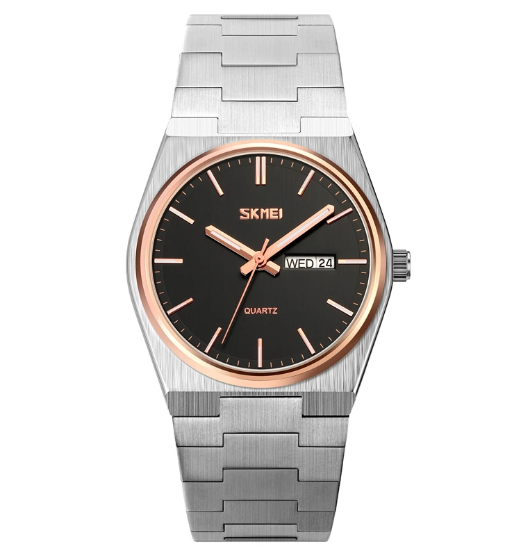 Skmei 9288SIRGBK Silver-Rose Gold-Black