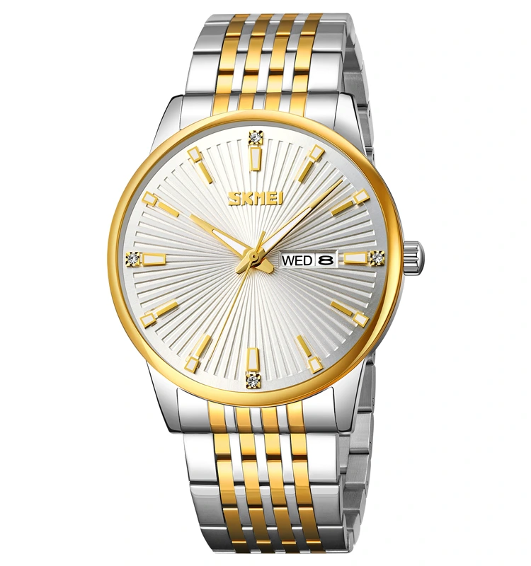 Skmei 9323TGDSI Silver/Gold-Silver