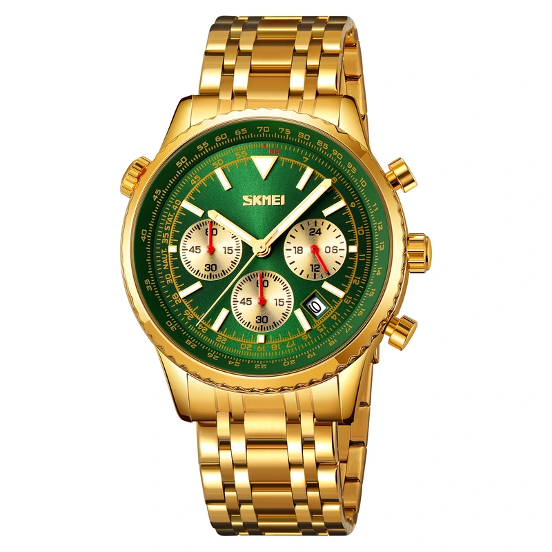 Skmei 9333GDGN Gold-Green — Skmei