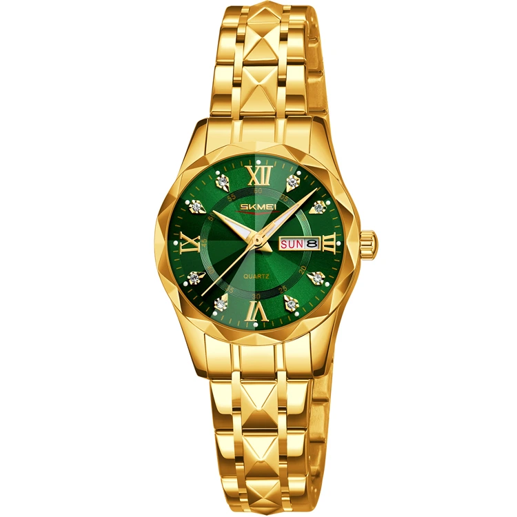 Skmei 9370TGDGN Gold-Green — Skmei