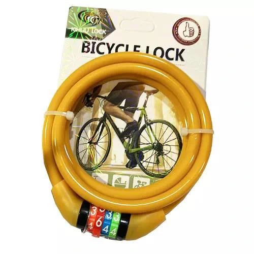 Кодовий велосипедний замок 427L (8*120 трос)