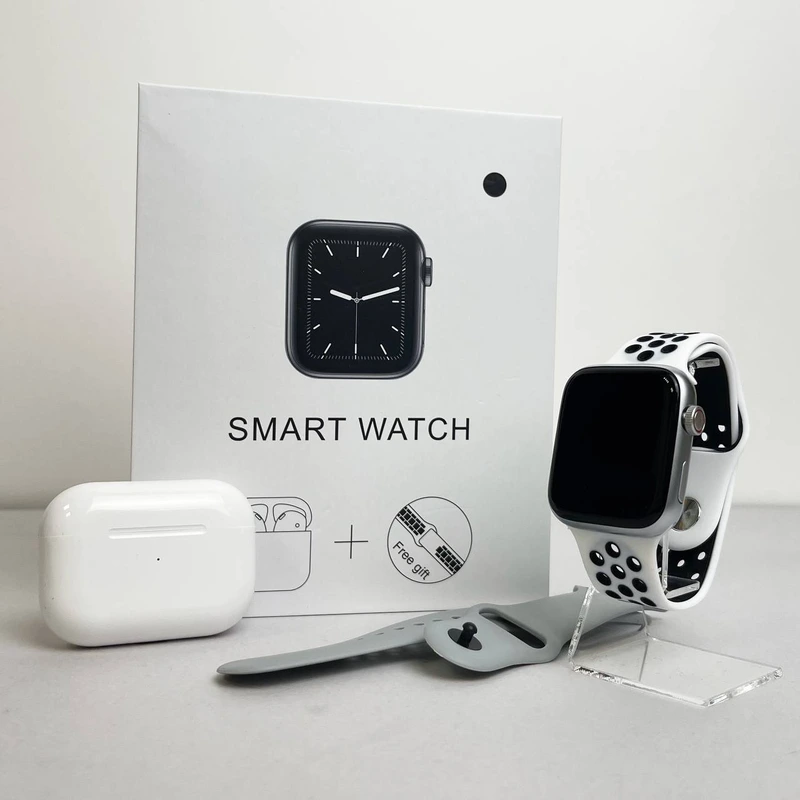 Комплект Basic T55 - Air Pro 2 / Smart Watch / 2 ремінці (Сірий)