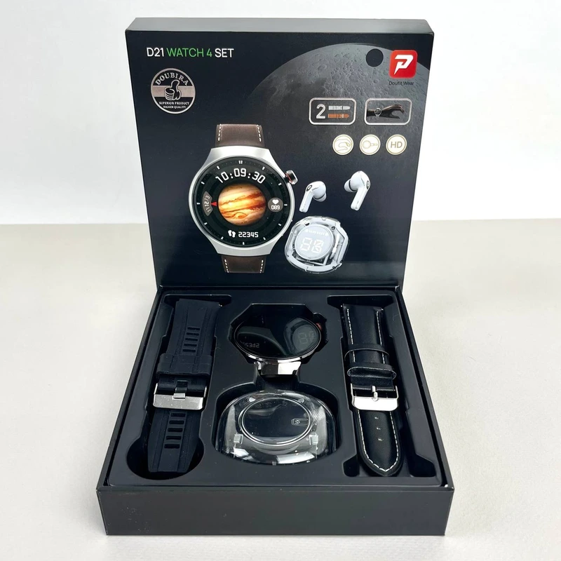 Комплект D21 (Watch 4 + Ultra Pro) Чорний