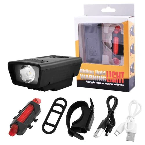 Велоліхтар 1803-1 XPE + STOP-5LED (red) з акумулятором