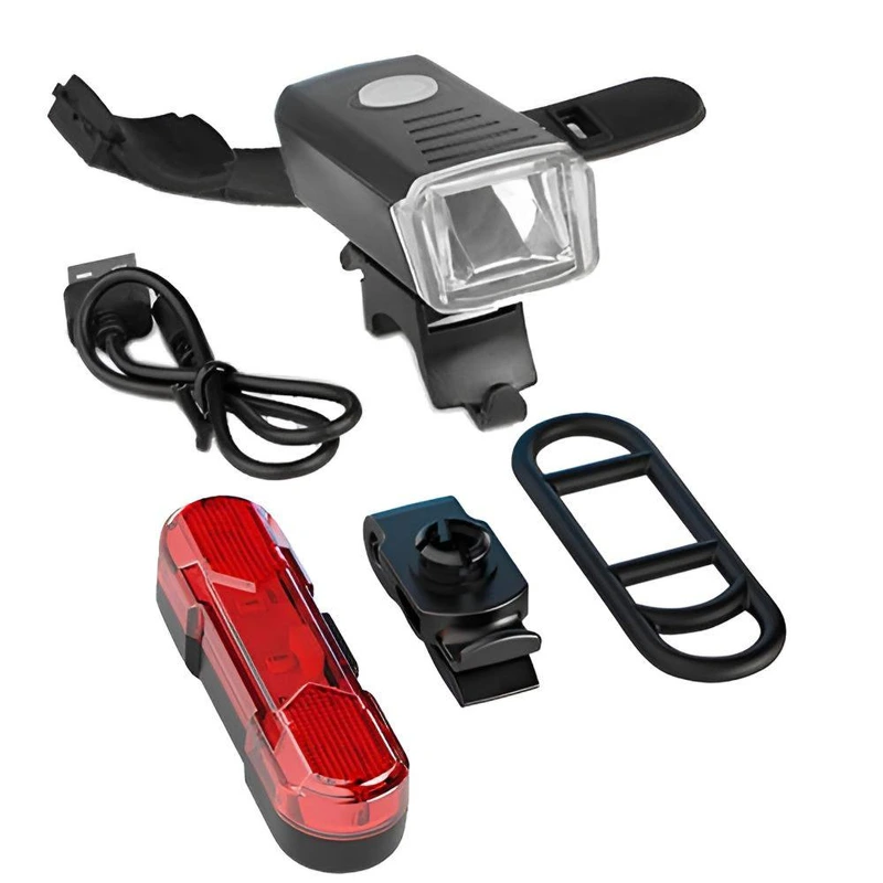 Велоліхтар BSK-HY027 XPG + STOP-5SMD (red) з акумулятором