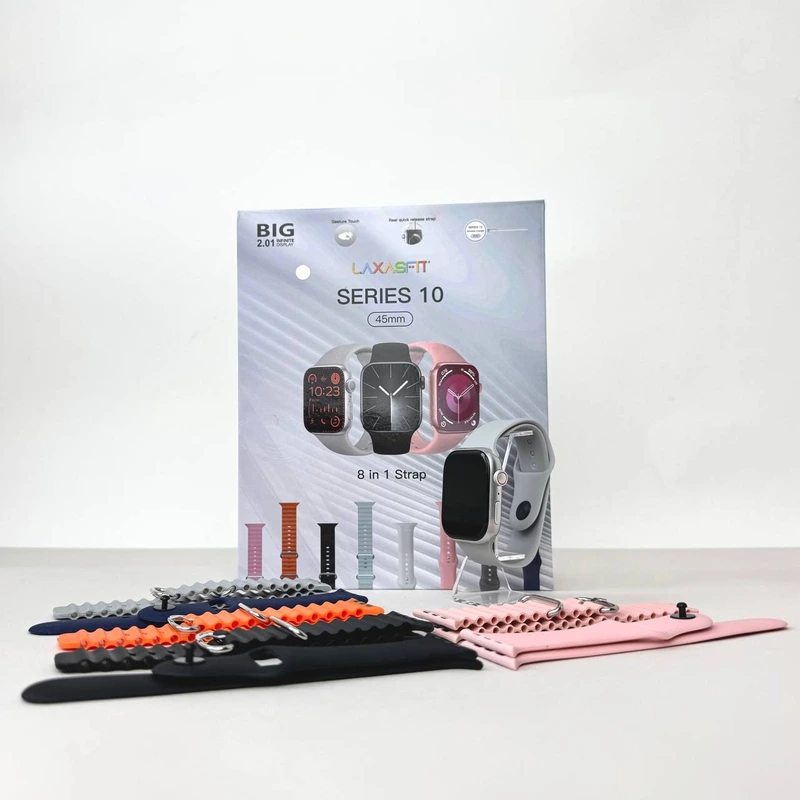 Розумний годинник Smart 10 + 8 ремінців (Сірий)