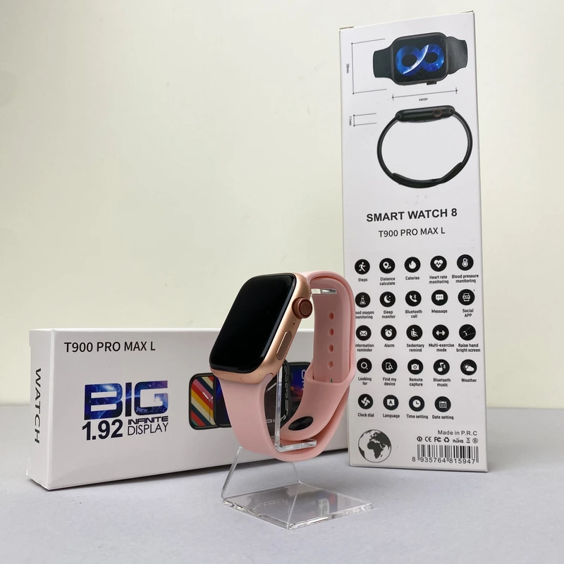 Розумний годинник Smart Т900 Pro Max (Lux) Рожевий