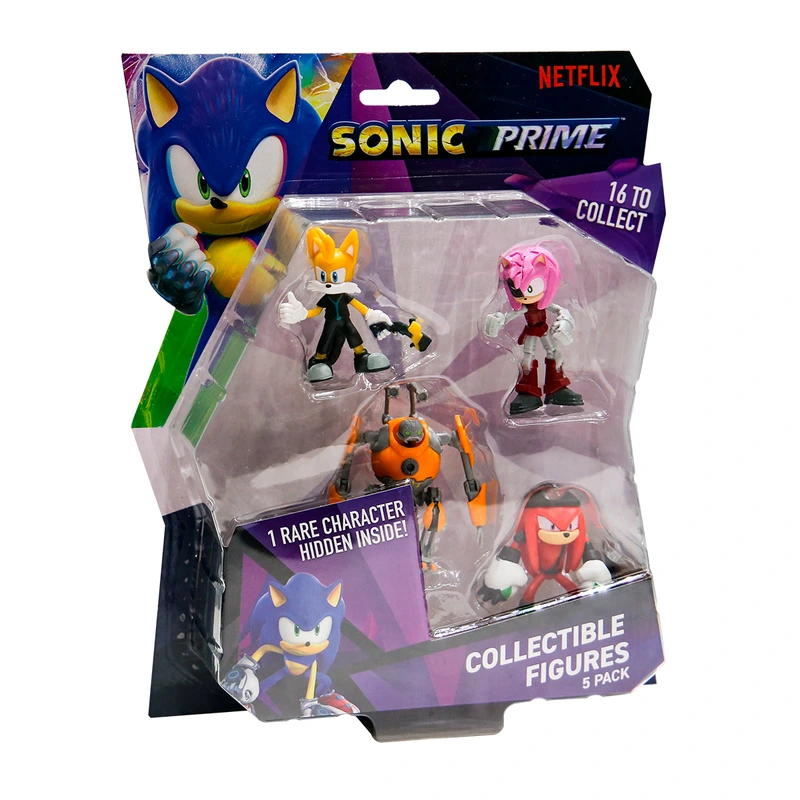 Набір ігрових фігурок SONIC PRIME – ПРИГОДИ ТЕЙЗЛА (5 фiгурок, 6,5 cm) — Sonic