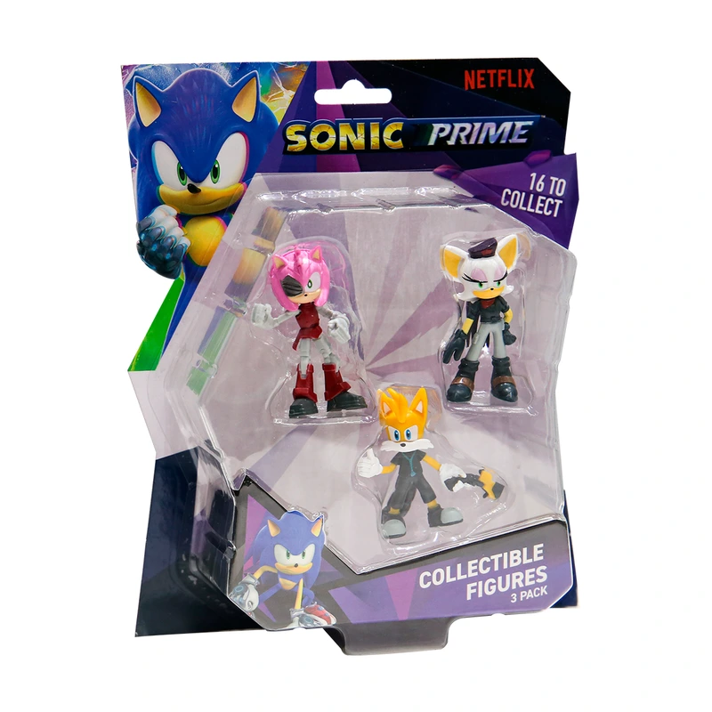 Набір ігрових фігурок SONIC PRIME – РЕБЕЛ РУЖ, ТЕЙЛЗ, РАСТІ РОУЗ (3 фiгурки, 6,5 cm) — Sonic
