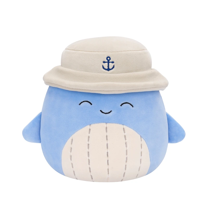 М'яка іграшка SQUISHMALLOWS – СИНІЙ КИТ САМІР У ПАНАМІ (19 cm)