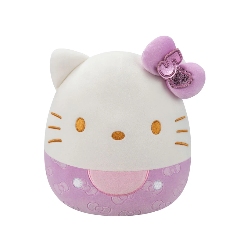 М'яка іграшка SQUISHMALLOWS – ХЕЛОУ КІТТІ В ПУРПУРОВОМУ (20 cm)