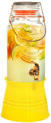 Глечик-банка для лимонаду 4л з краном на підставці — S&T