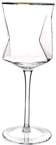 Набір 6 фужерів Facets "TENET" 400мл, скло із золотим кантом — S&T