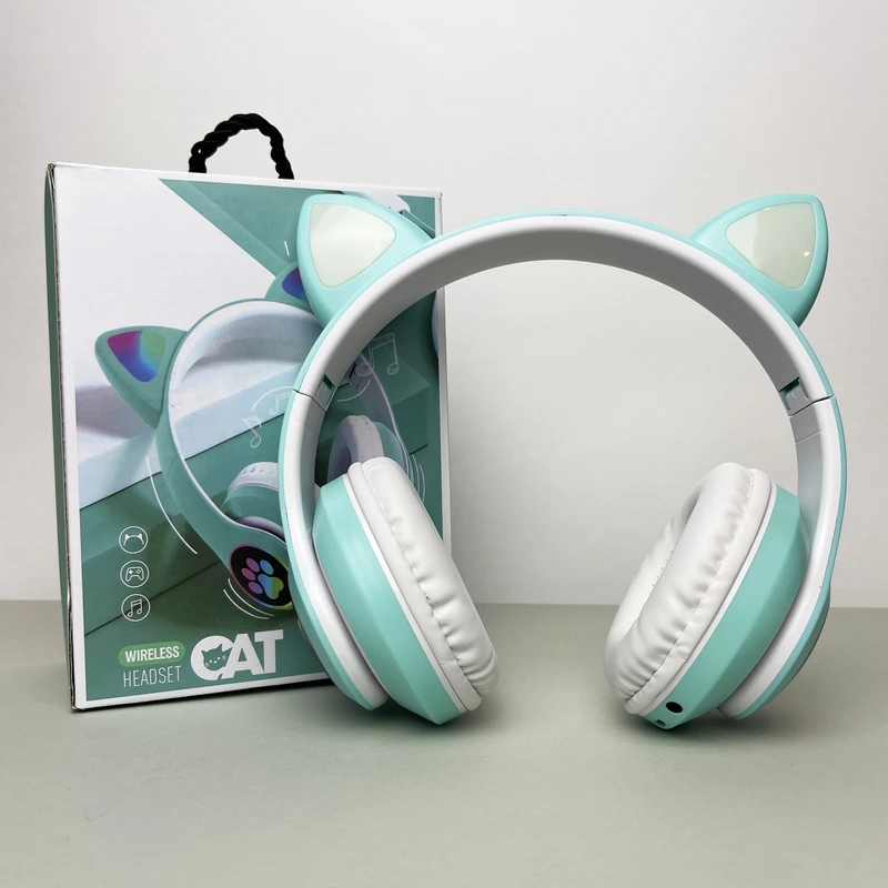 Бездротові навушники Cat Ear RGB STN-28 (М'ятний)