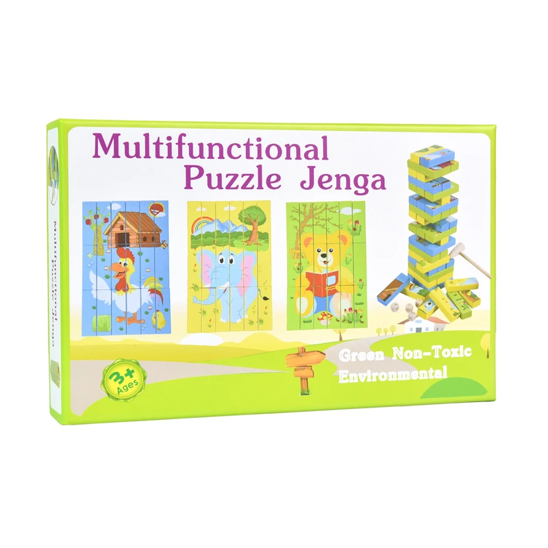 Дерев'яна джанга-пазл Multifunctional Puzzle Jenga Strateg (30980) — Strateg
