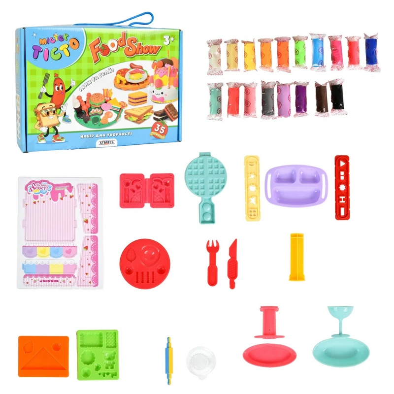 Дитячий набір для творчості "Містер тісто Food Show" 41018, 35 предметів — Strateg