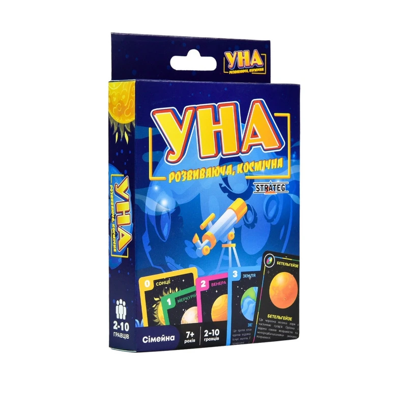 Карткова гра УНА космічна 30448 гральні картки 108 штук