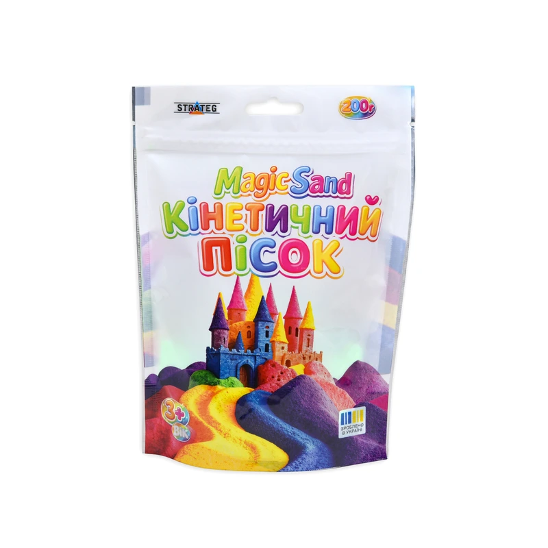 Кінетичний пісок Strateg Magic Sand блакитний 200 грамів (31209) — Strateg