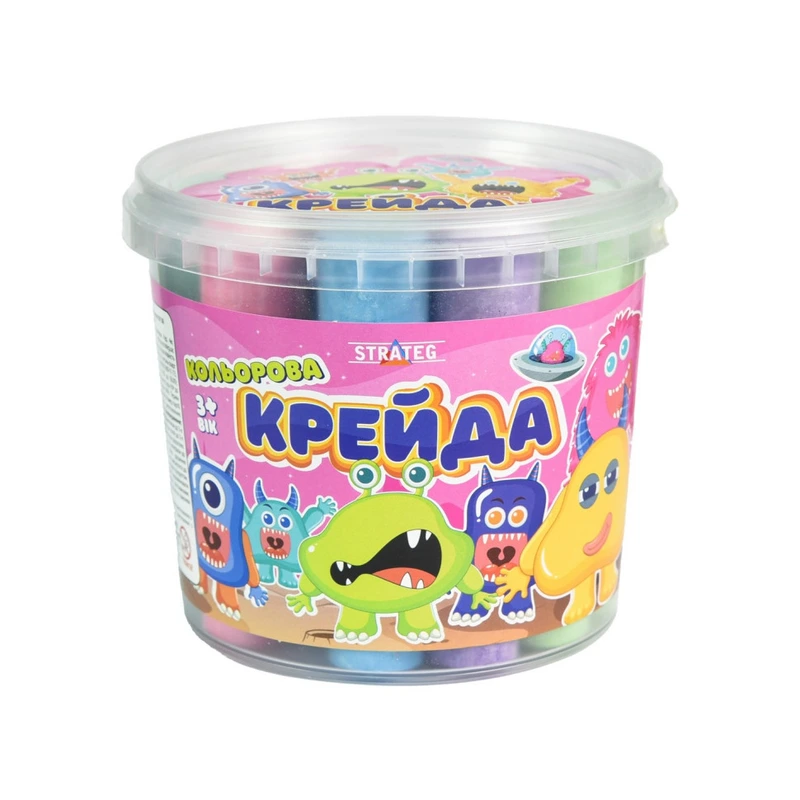 Крейда для малювання на асфальті 50138ST 16 штук, різнокольорова