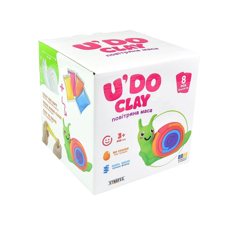 Набір для творчості Strateg "Равлик U'DO Clay" (30746) — Strateg