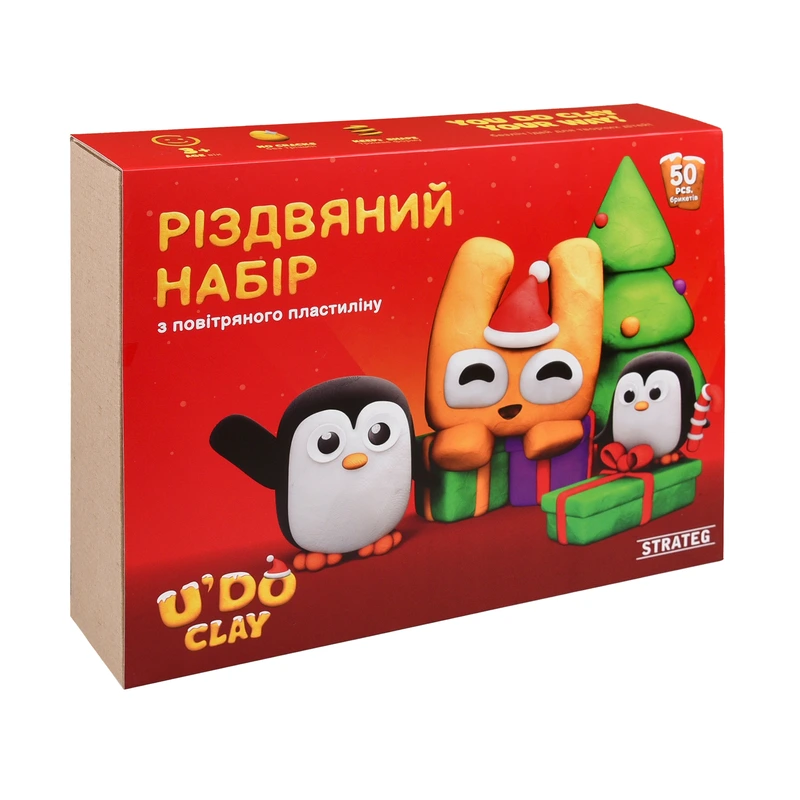 Набір для творчості Strateg U'DO Clay: Різдвяний набір (31067) — Strateg