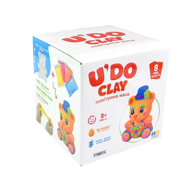 Набір для творчості Strateg "Ведмідь U'DO Clay" (30844)