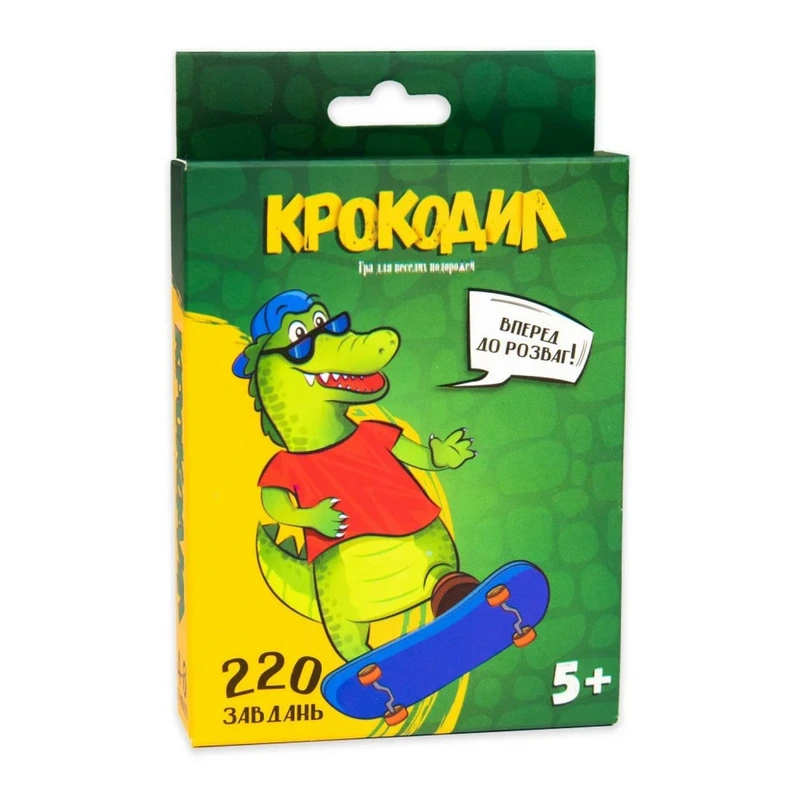 Настільна гра Strateg Крокодил українською мовою 30339 — Strateg