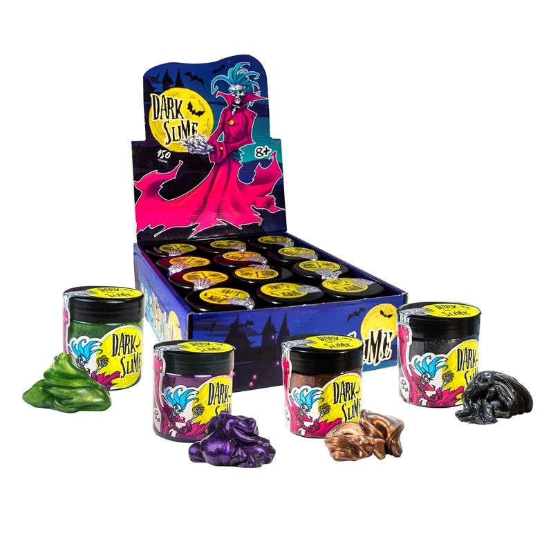 Слайм Strateg Dark slime українською мовою перламутровий (71832) — Strateg