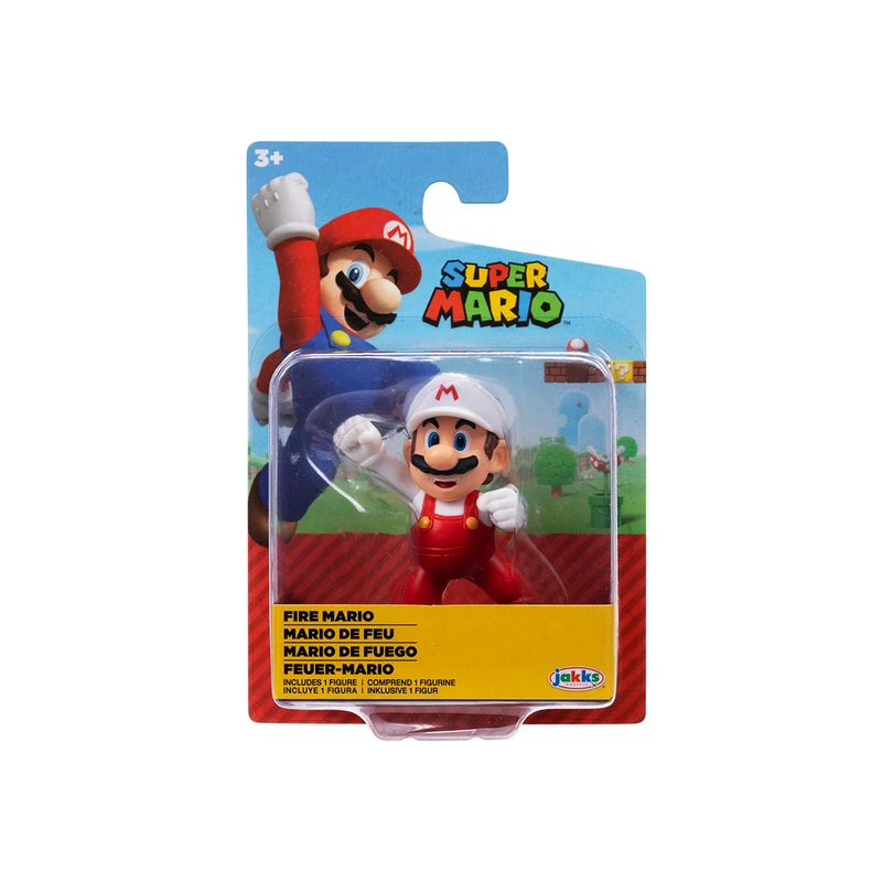 Ігрова фігурка з артикуляцією SUPER MARIO - ВОГНЯНИЙ МАРІО (6 cm) — Super Mario